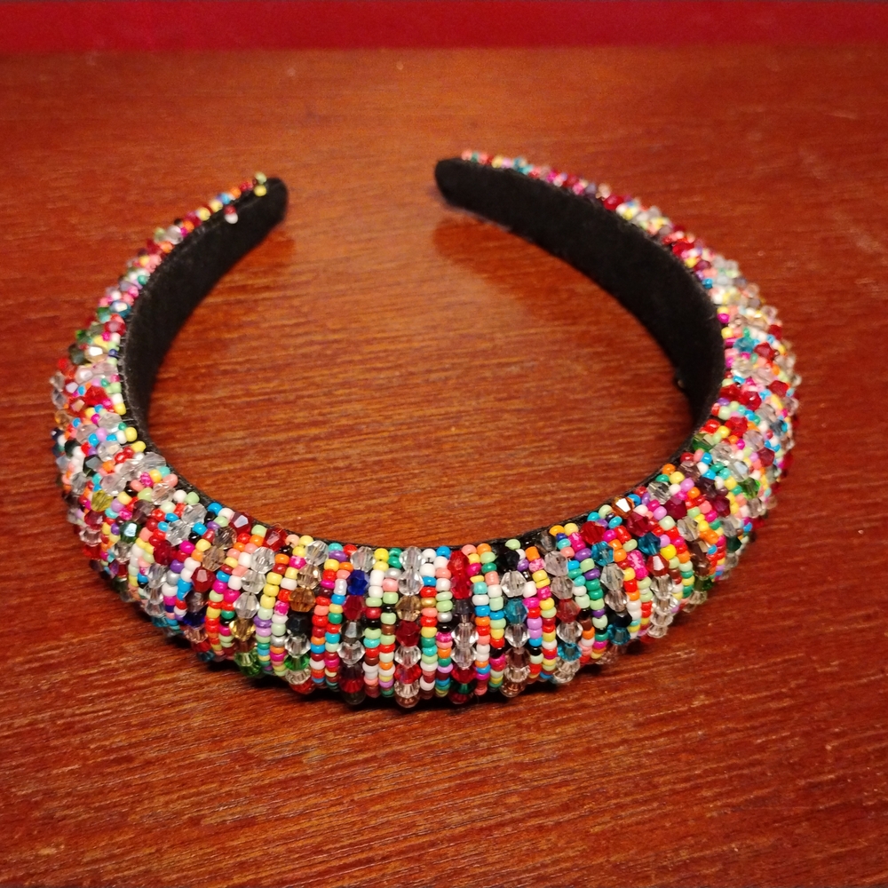 Multicolor Beaded Hairband